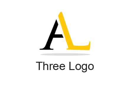 letters L and A