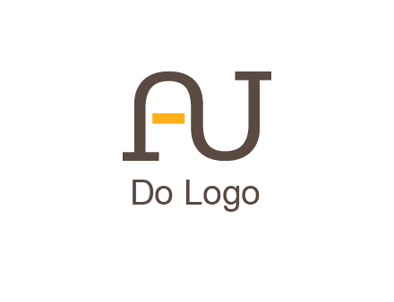 letters A and U logo