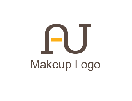 letters A and U logo