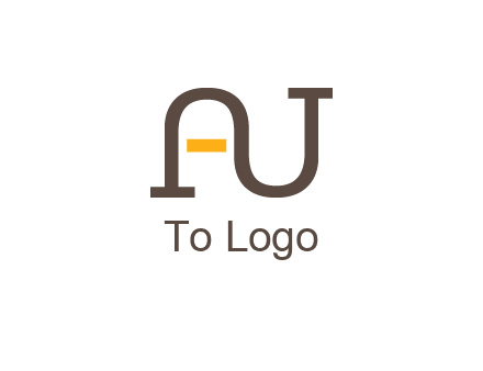 letters A and U logo