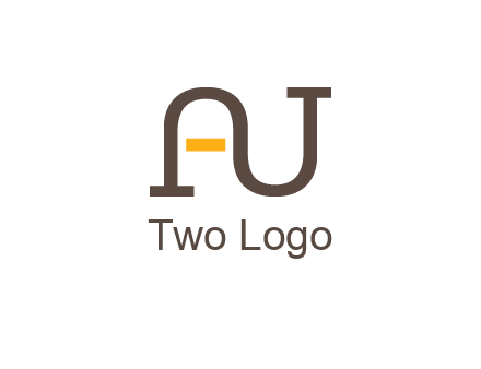 letters A and U logo
