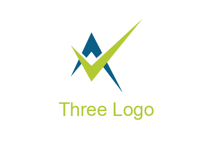 two check marks forming letters A and V