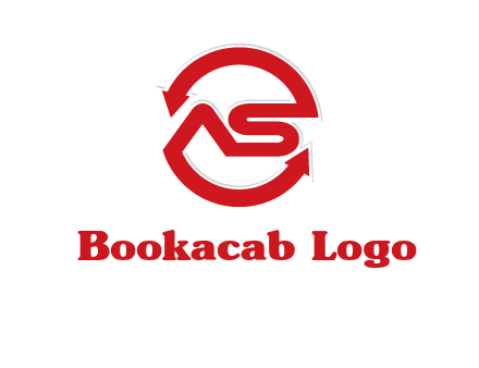 letters S and A in a circular logo with arrows