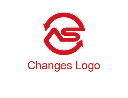 letters S and A in a circular logo with arrows