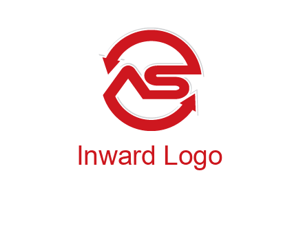 letters S and A in a circular logo with arrows