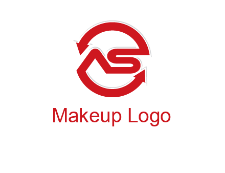 letters S and A in a circular logo with arrows