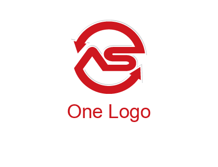 letters S and A in a circular logo with arrows