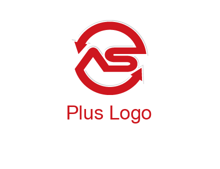 letters S and A in a circular logo with arrows