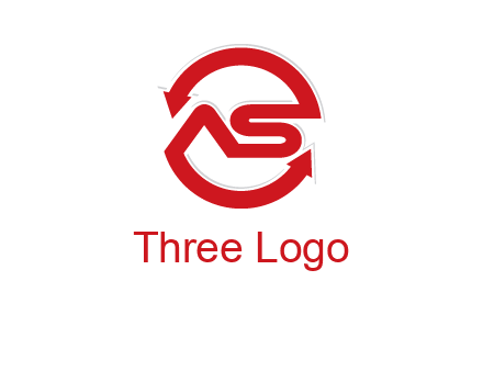 letters S and A in a circular logo with arrows