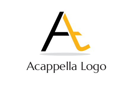 lowercase T inside uppercase A logo