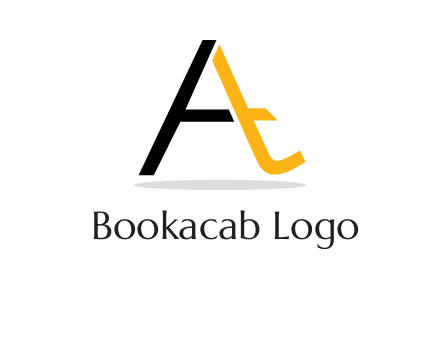 lowercase T inside uppercase A logo