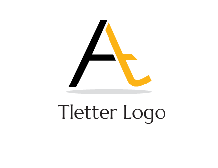 lowercase T inside uppercase A logo
