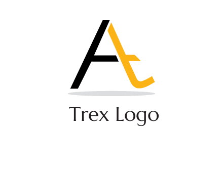 lowercase T inside uppercase A logo