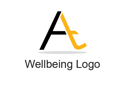 lowercase T inside uppercase A logo