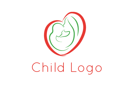 woman and child in heart healthcare logo