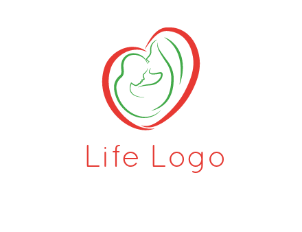 woman and child in heart healthcare logo