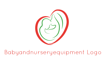 woman and child in heart healthcare logo