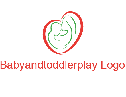 woman and child in heart healthcare logo