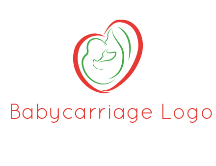 woman and child in heart healthcare logo