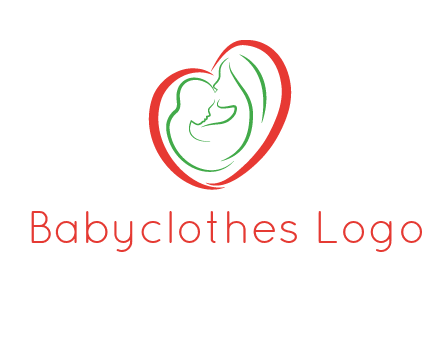 woman and child in heart healthcare logo