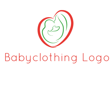 woman and child in heart healthcare logo