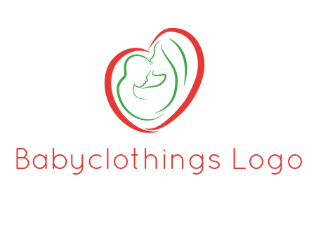 woman and child in heart healthcare logo