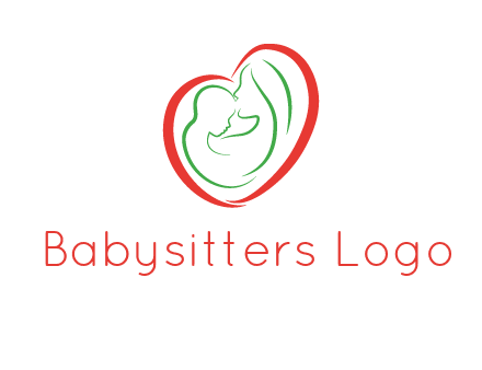 woman and child in heart healthcare logo