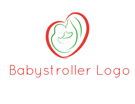 woman and child in heart healthcare logo