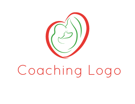 woman and child in heart healthcare logo