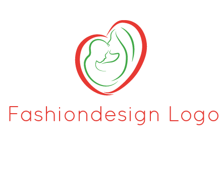 woman and child in heart healthcare logo