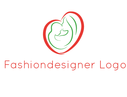 woman and child in heart healthcare logo