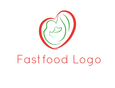 woman and child in heart healthcare logo