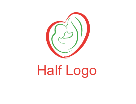 woman and child in heart healthcare logo