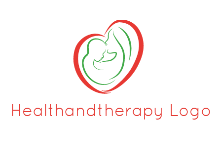 woman and child in heart healthcare logo