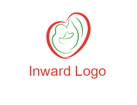 woman and child in heart healthcare logo