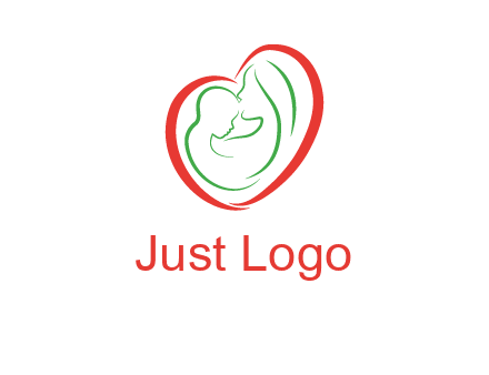 woman and child in heart healthcare logo