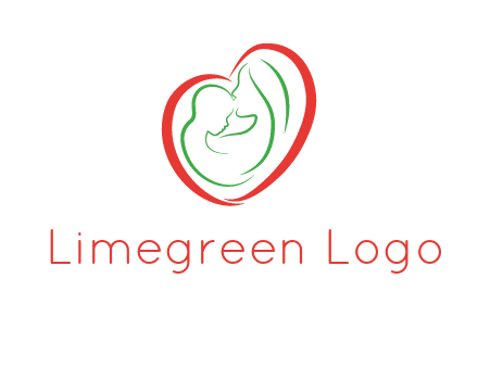 woman and child in heart healthcare logo