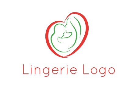 woman and child in heart healthcare logo