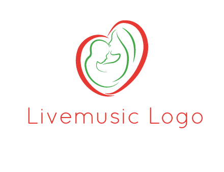 woman and child in heart healthcare logo