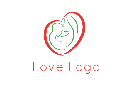 woman and child in heart healthcare logo