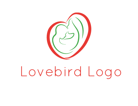 woman and child in heart healthcare logo