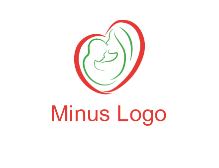 woman and child in heart healthcare logo