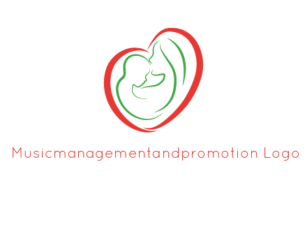 woman and child in heart healthcare logo