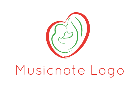 woman and child in heart healthcare logo