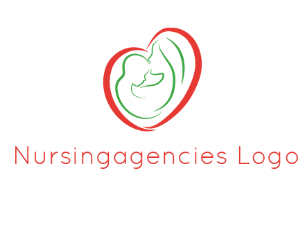 woman and child in heart healthcare logo