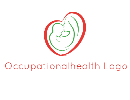 woman and child in heart healthcare logo