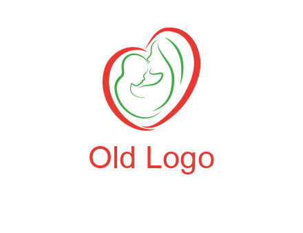 woman and child in heart healthcare logo