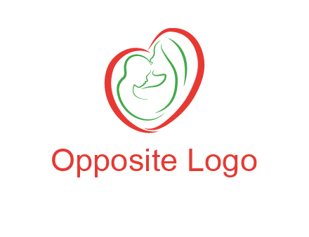 woman and child in heart healthcare logo