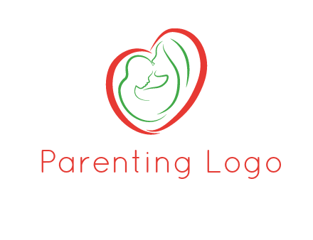 woman and child in heart healthcare logo