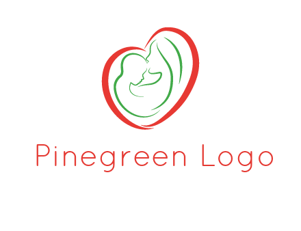 woman and child in heart healthcare logo